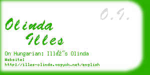olinda illes business card